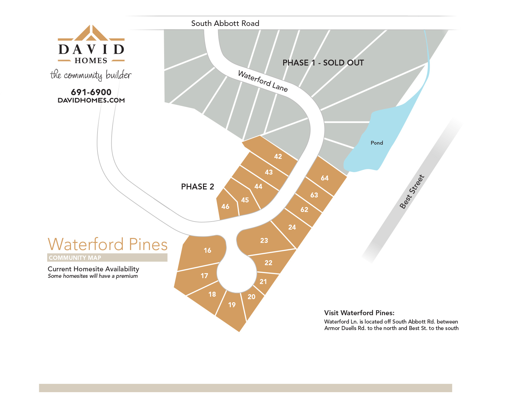Waterford Pines Homesite map -click to view