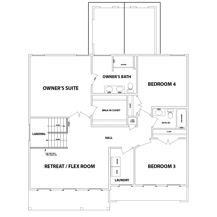 Second Floor - Waterford Floorplan